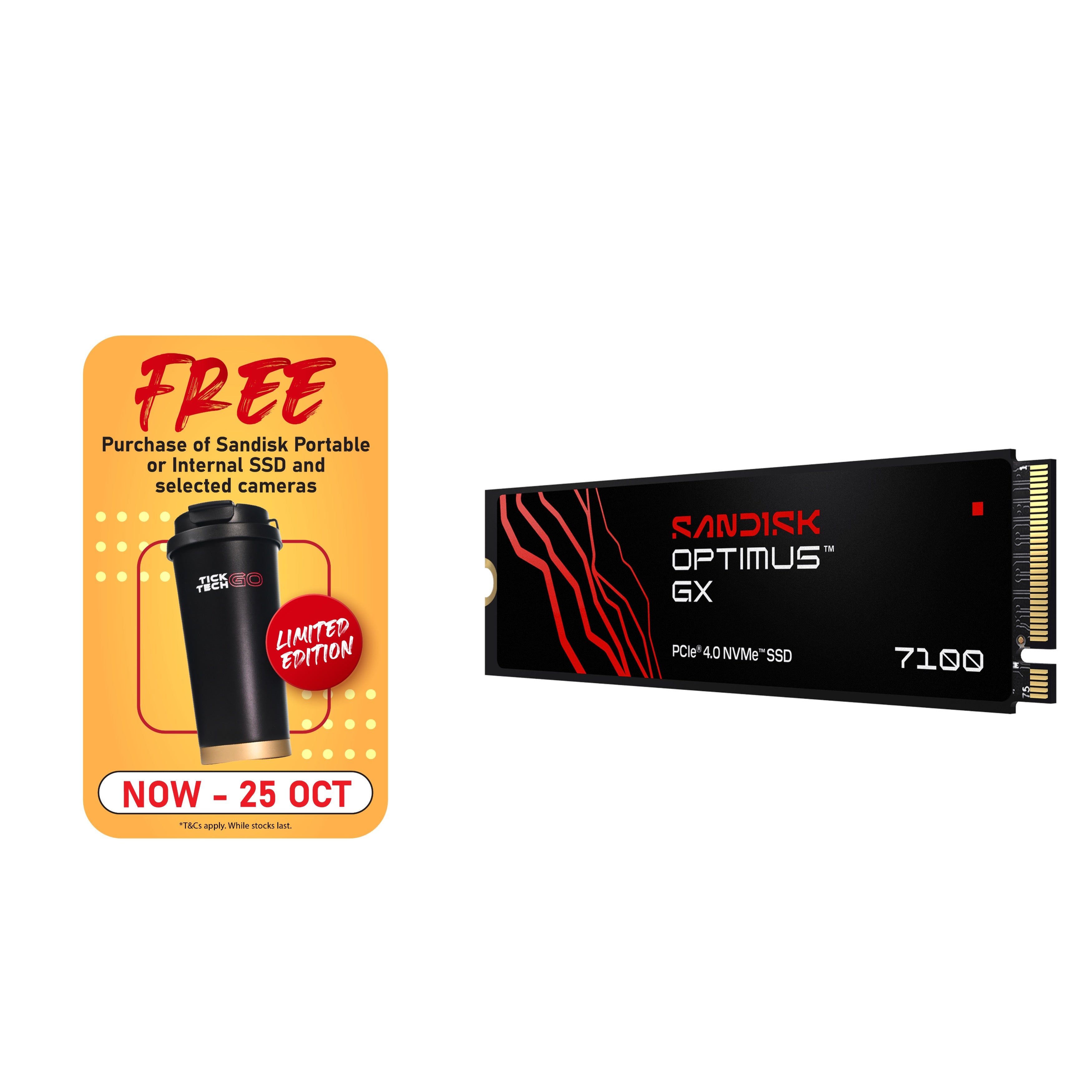 SANDISK Optimus™ GX 7100 NVMe™ SSD (500GB/ 1TB/ 2TB/ 4TB)-Data Storage-futuromic